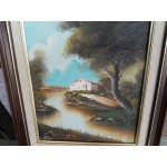 Средна картина масло на платно Испания - 3728